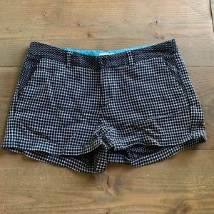 Black and White Patterned Shorts